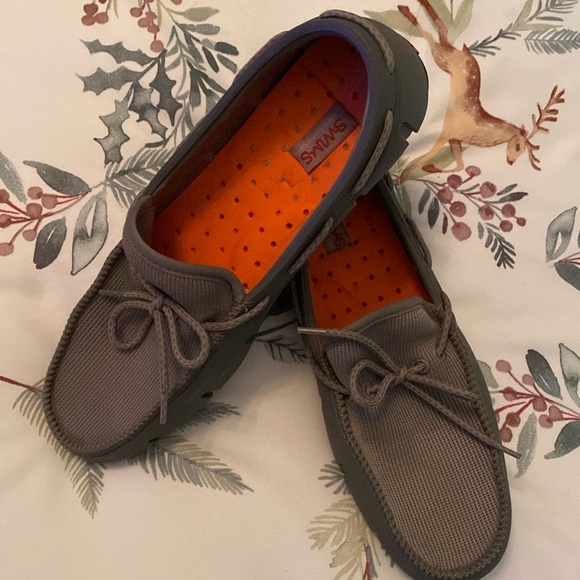Grey SWIMS Loafers - Size 8 - Picture 1 of 10